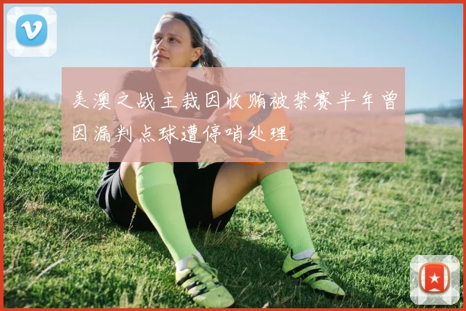 美澳之战主裁因收贿被禁赛半年曾因漏判点球遭停哨处理